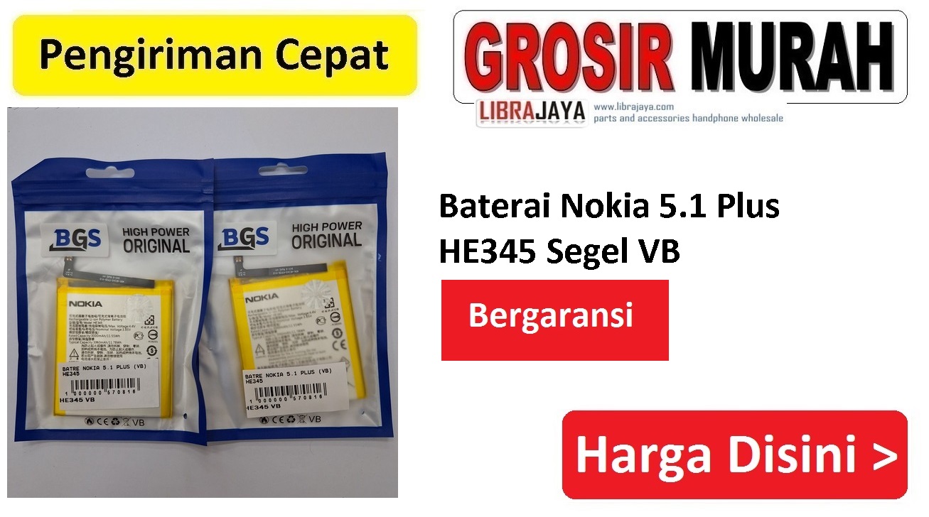 Baterai Nokia 5.1 Plus HE345 Segel VB