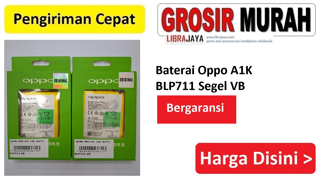 Baterai Oppo A1K BLP711 Segel VB