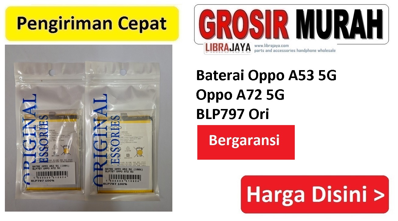 Baterai Oppo A53 5G Oppo A72 5G BLP797 Ori