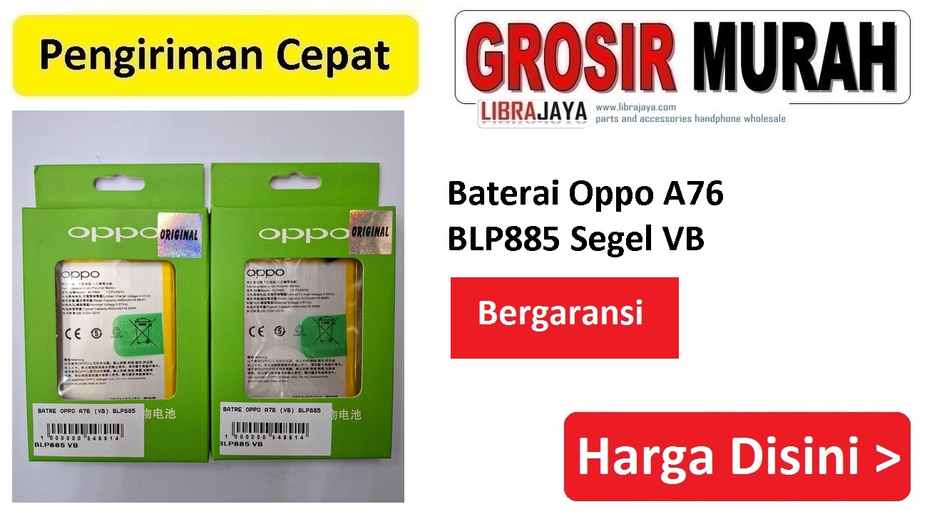 Baterai Oppo A76 BLP885 Segel VB