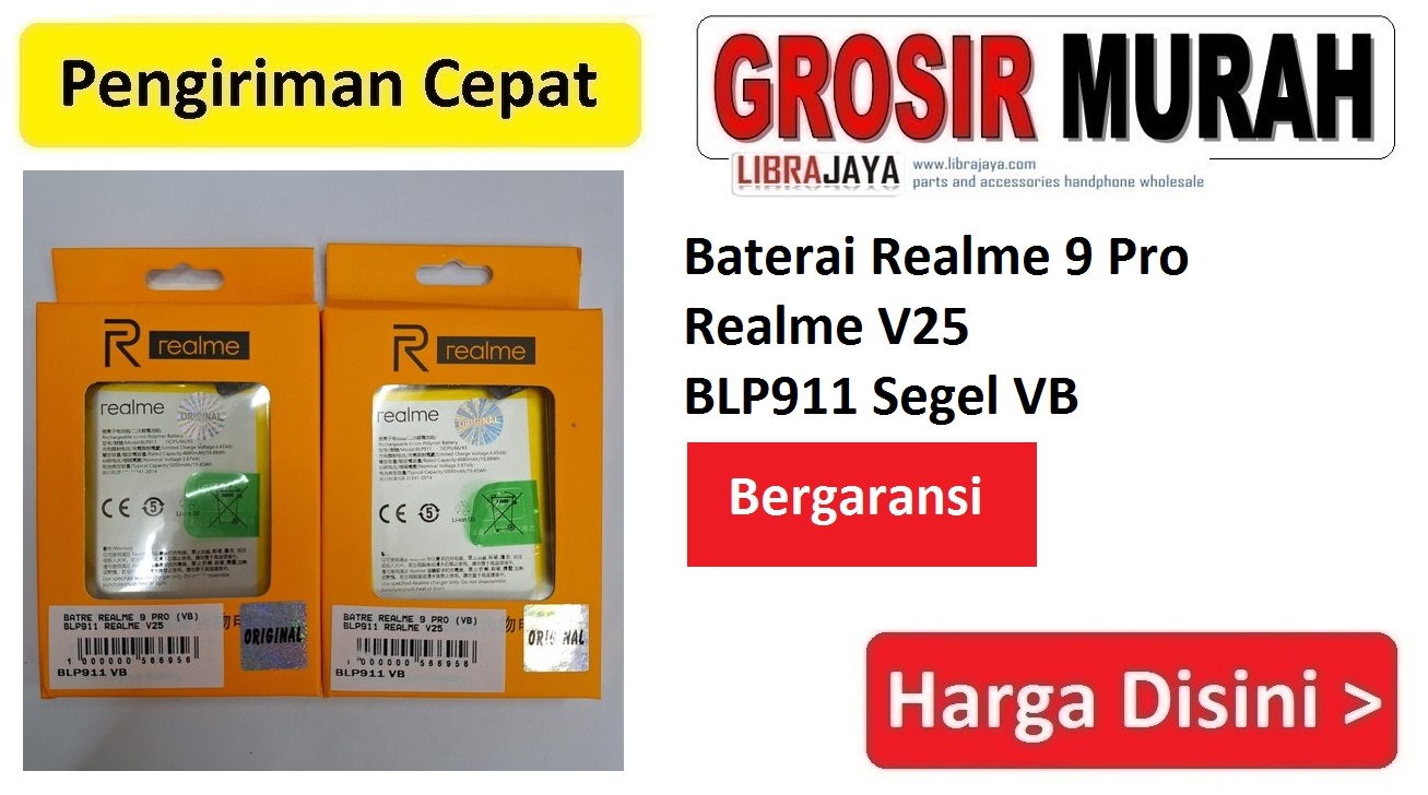 Baterai Realme 9 Pro Realme V25 BLP911 Segel VB