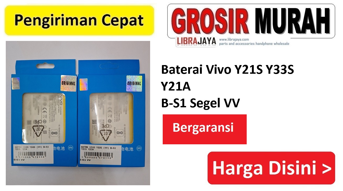 Baterai Vivo Y21S Y33S Y21A B-S1 Segel VV