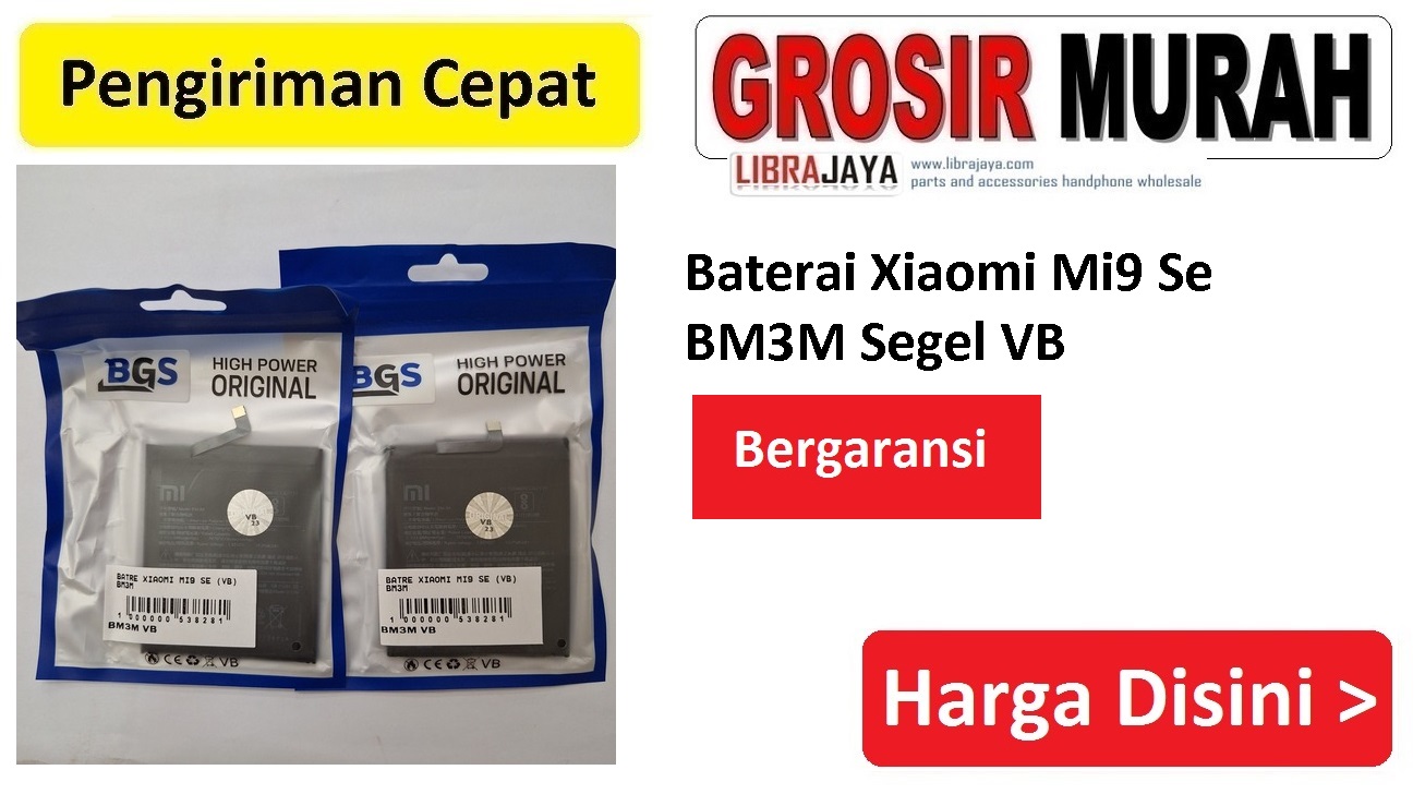 Baterai Xiaomi Mi9 Se BM3M Segel VB