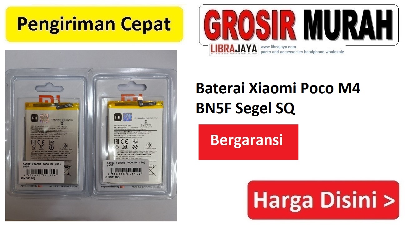 Baterai Xiaomi Poco M4 BN5F Segel SQ