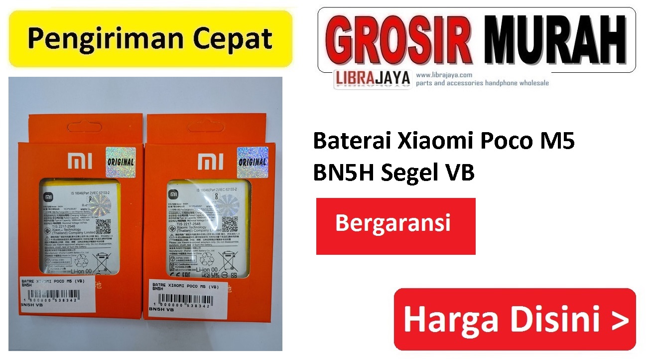 Baterai Xiaomi Poco M5 BN5H Segel VB