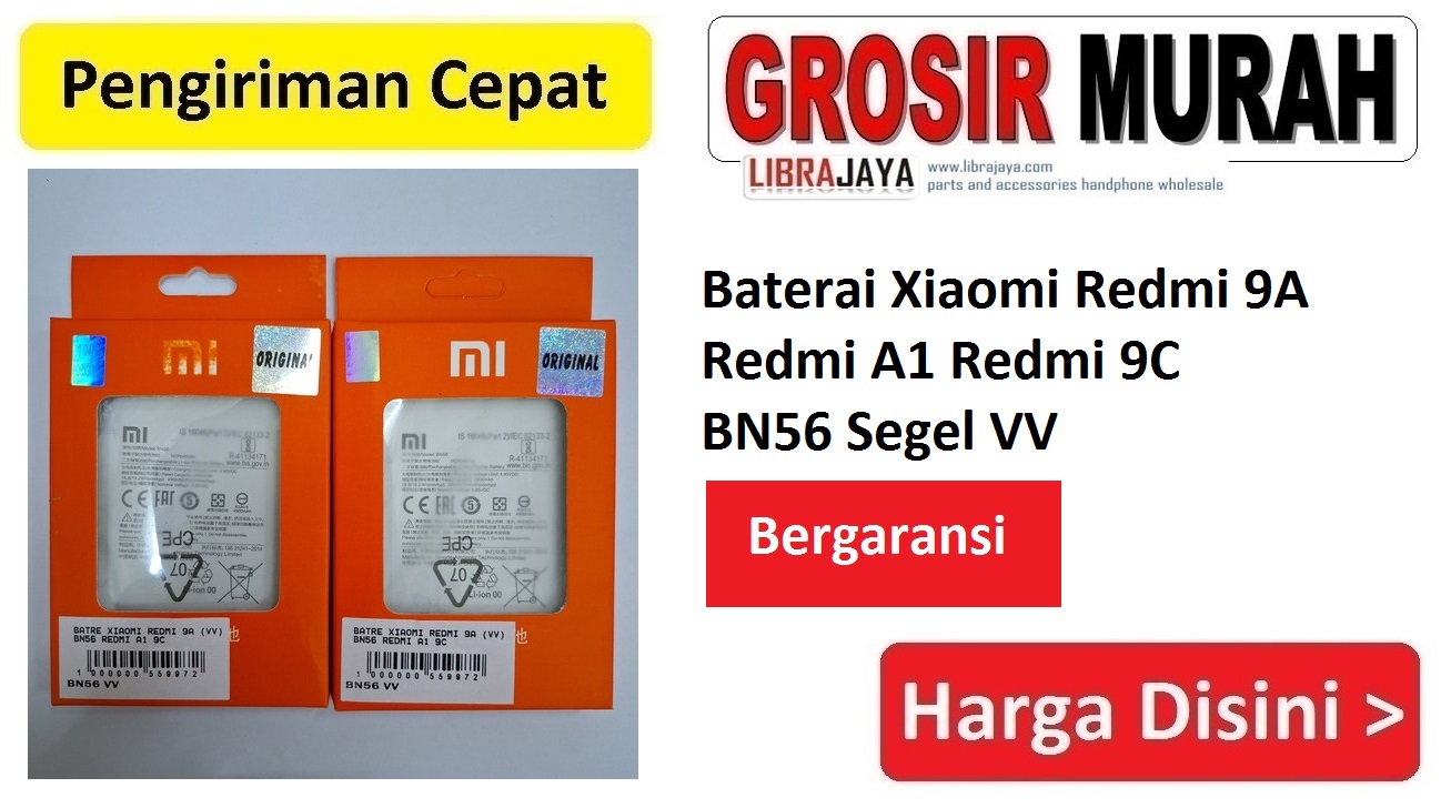 Baterai Xiaomi Redmi 9A Redmi A1 9C BN56 Segel VV