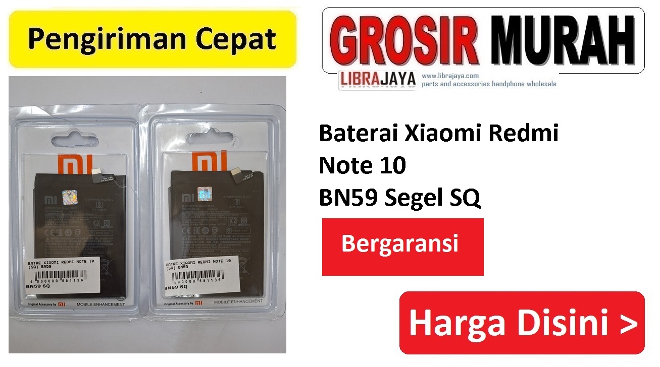 Baterai Xiaomi Redmi Note 10 BN59 Segel SQ