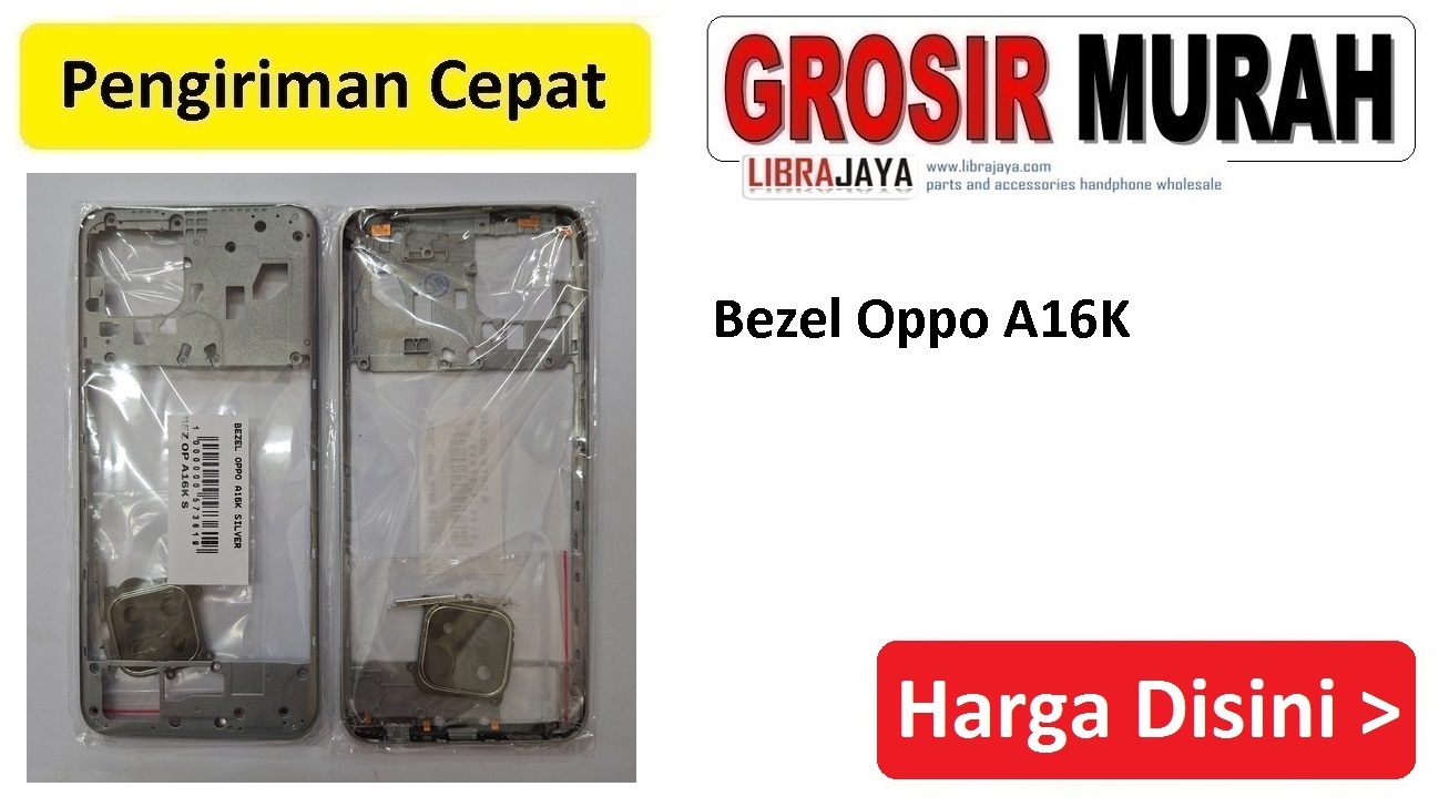 Bezel Oppo A16K Silver