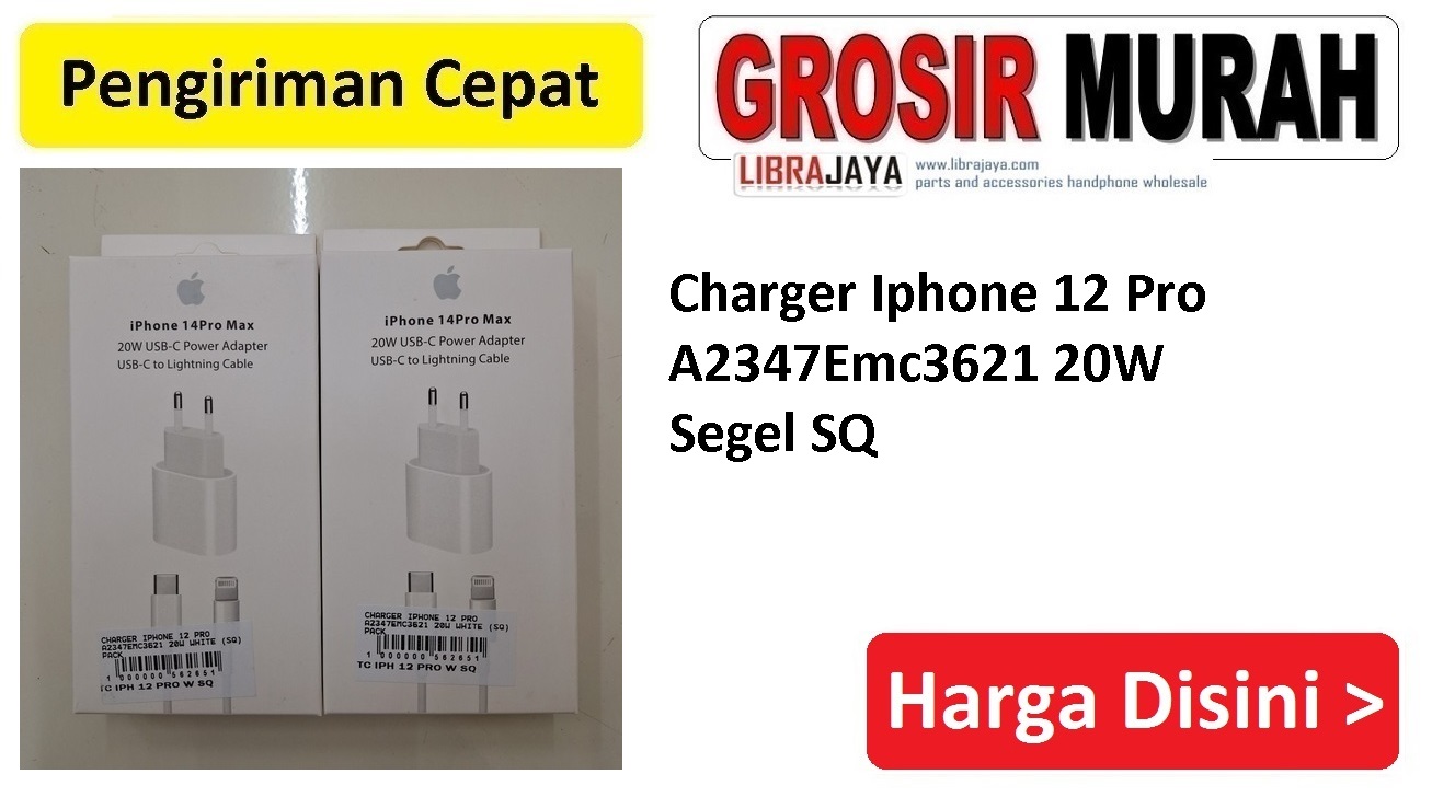 Charger Iphone 12 Pro A2347Emc3621 20W Segel SQ