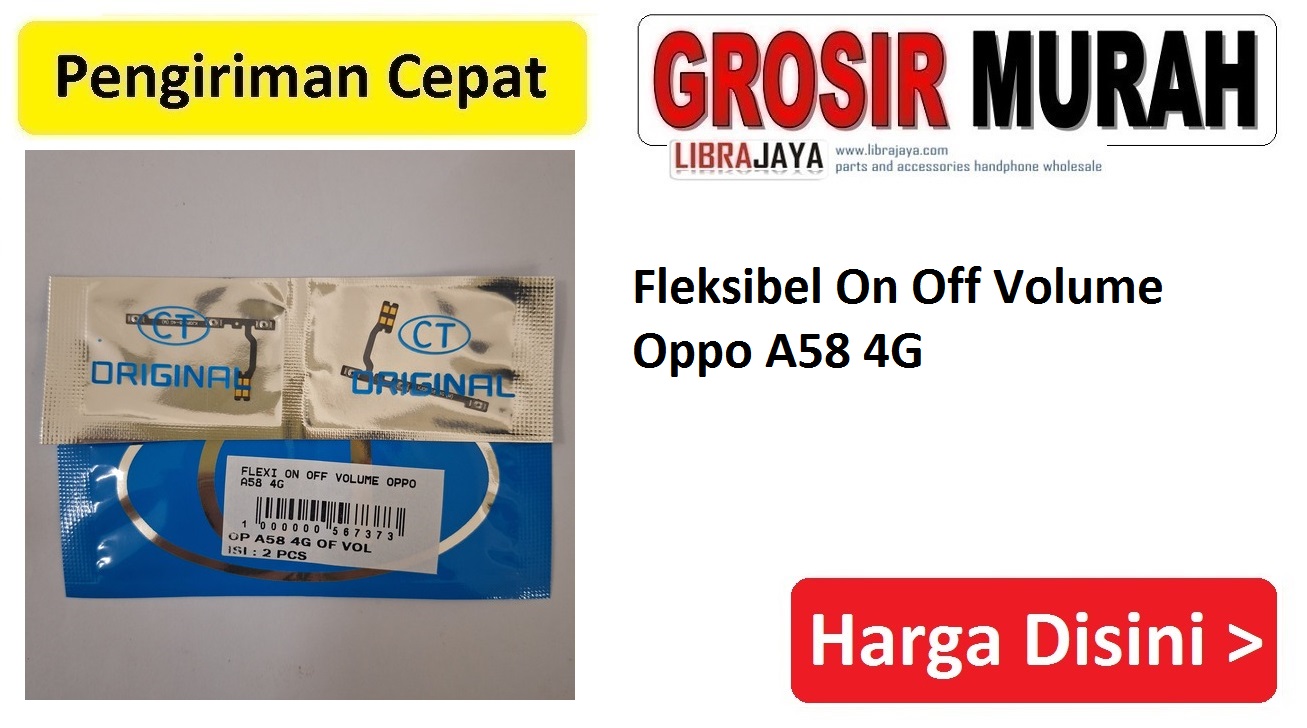 Fleksibel On Off Volume Oppo A58 4G