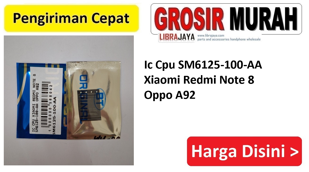 Ic Cpu SM6125-100-AA Xiaomi Redmi Note 8 Oppo A92