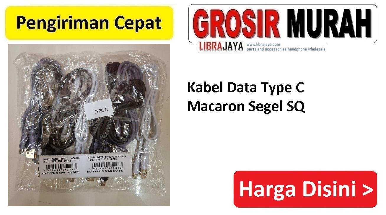 Kabel Data Type C Macaron Segel SQ