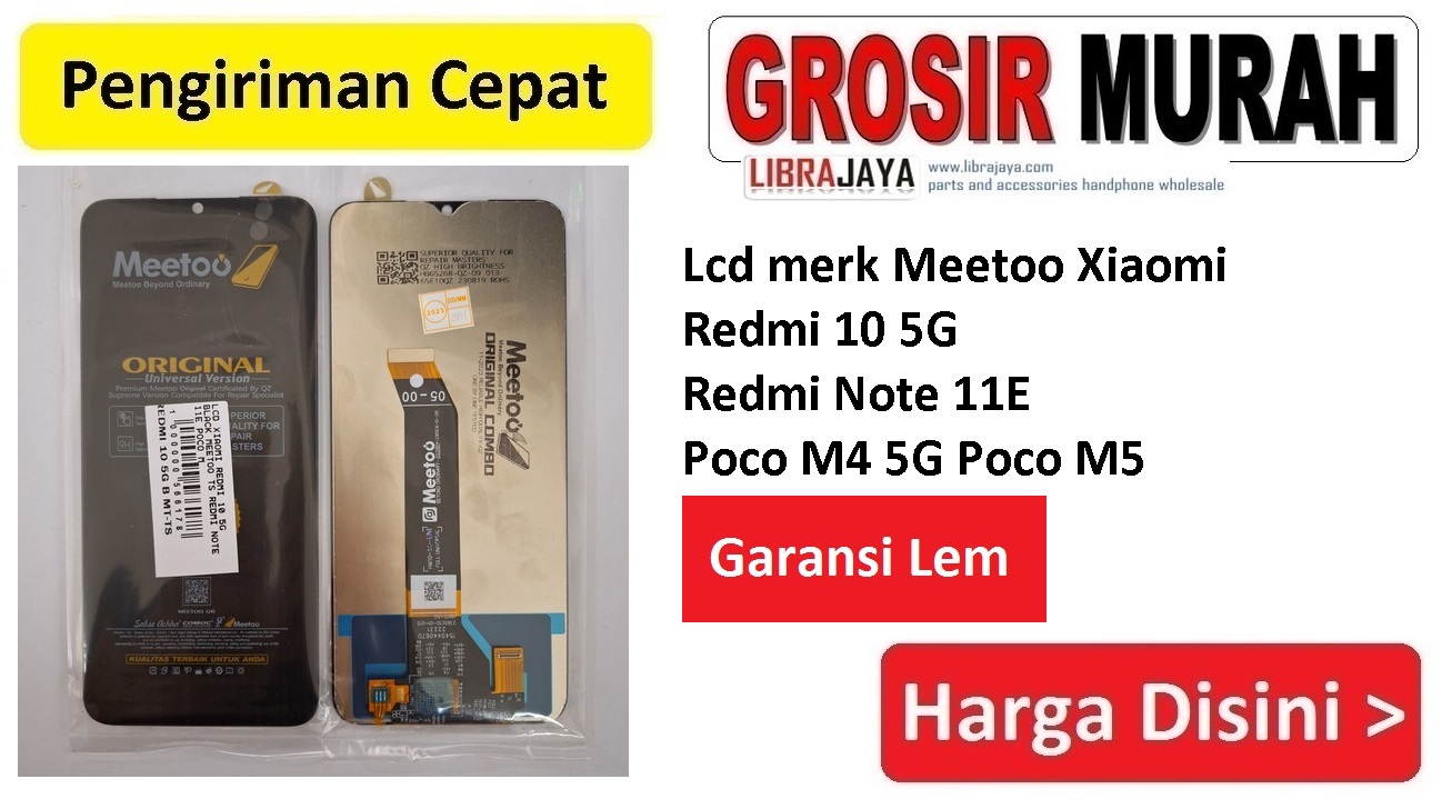 Lcd merk Meetoo Xiaomi Redmi 10 5G Redmi Note 11E Poco M4 5G Poco M5 Redmi 11 prime