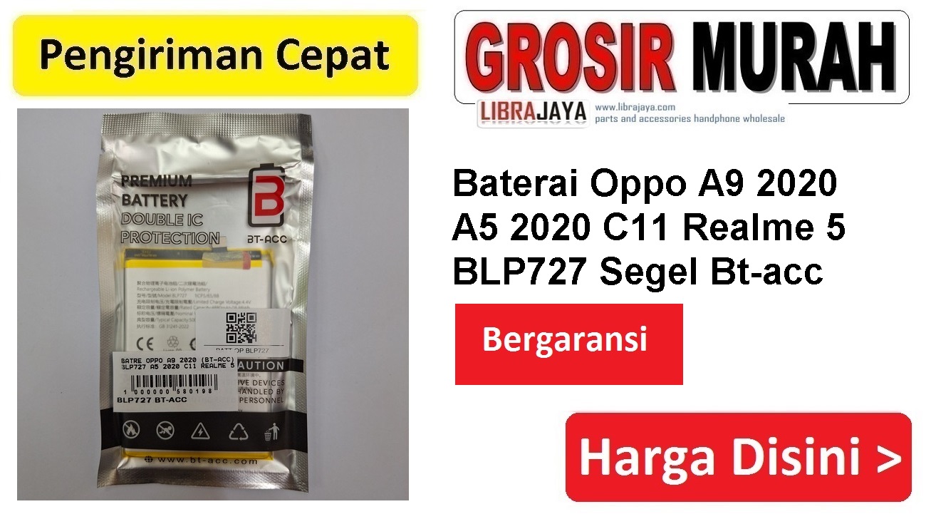 Baterai Oppo A9 2020 A5 2020 C11 Realme 5 BLP727 Segel Bt-acc