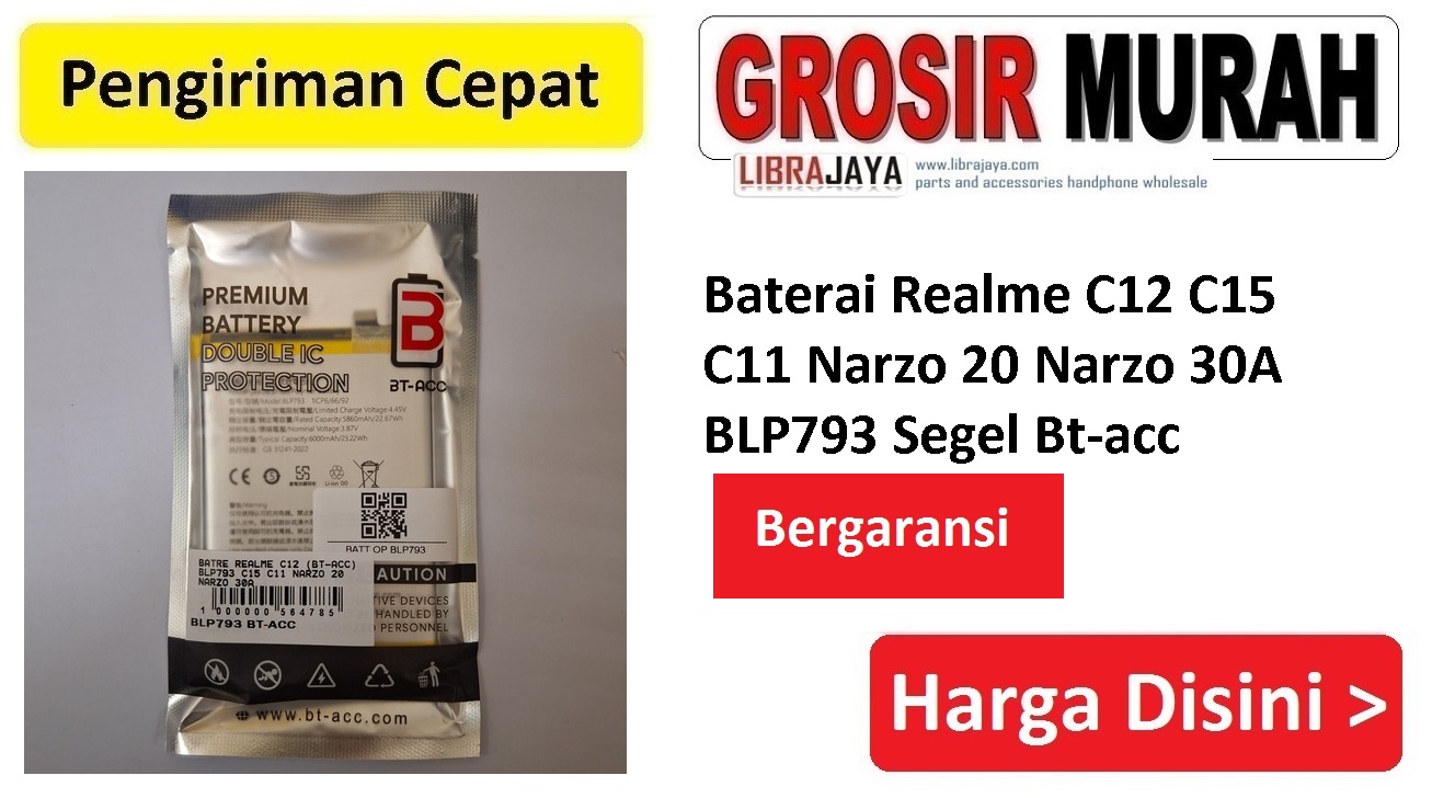 Jual Baterai Realme C12 BLP793 Segel Bt-acc Baterai Battery