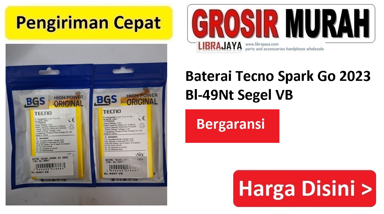 Baterai Tecno Spark Go 2023 Bl-49Nt Segel VB