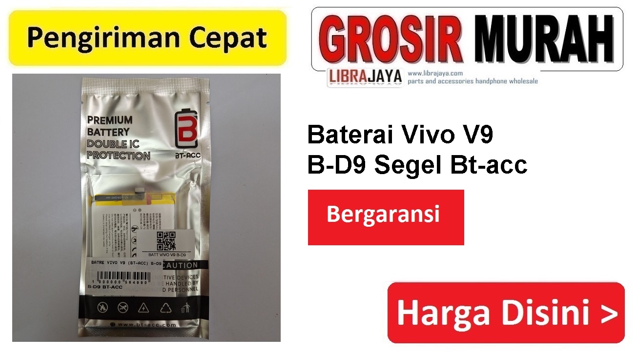 Baterai Vivo V9 B-D9 Segel Bt-acc Double Power Ic Protector Batre Battery Bergaransi Batere Spare Part Hp Grosir