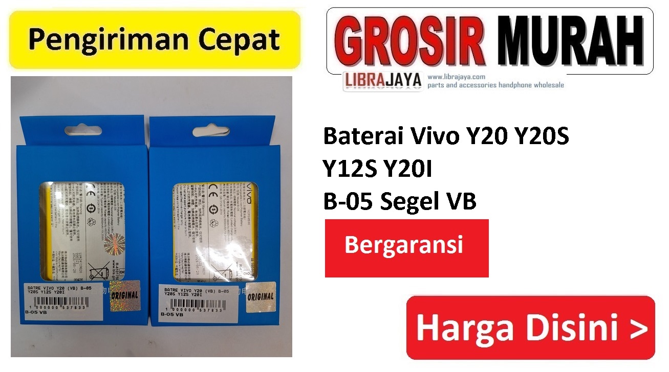 Baterai Vivo Y20 Y20S Y12S Y20I B-05 Segel VB