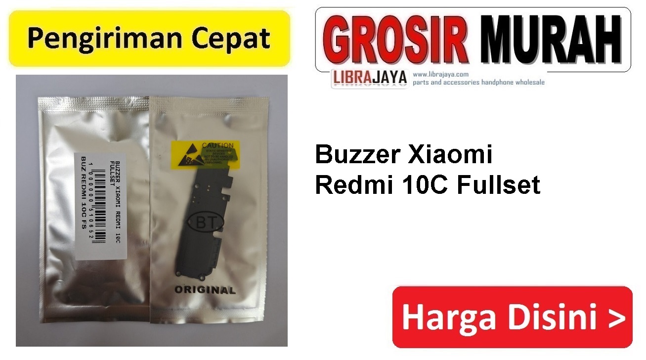 Buzzer Xiaomi Redmi 10C Fullset Loudspeaker Ringer Music Dering Buzer Speaker bawah Spare Part Hp Grosir