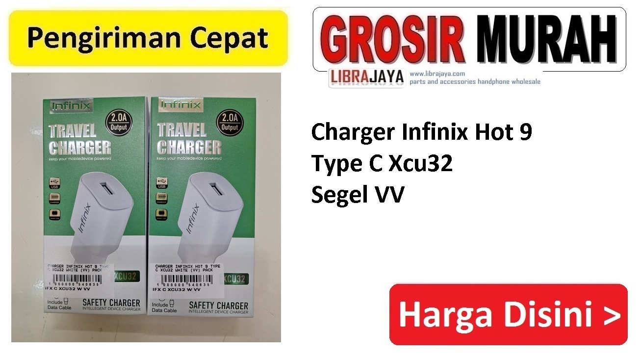 Charger Infinix Hot 9 Type C Xcu32 Segel VV
