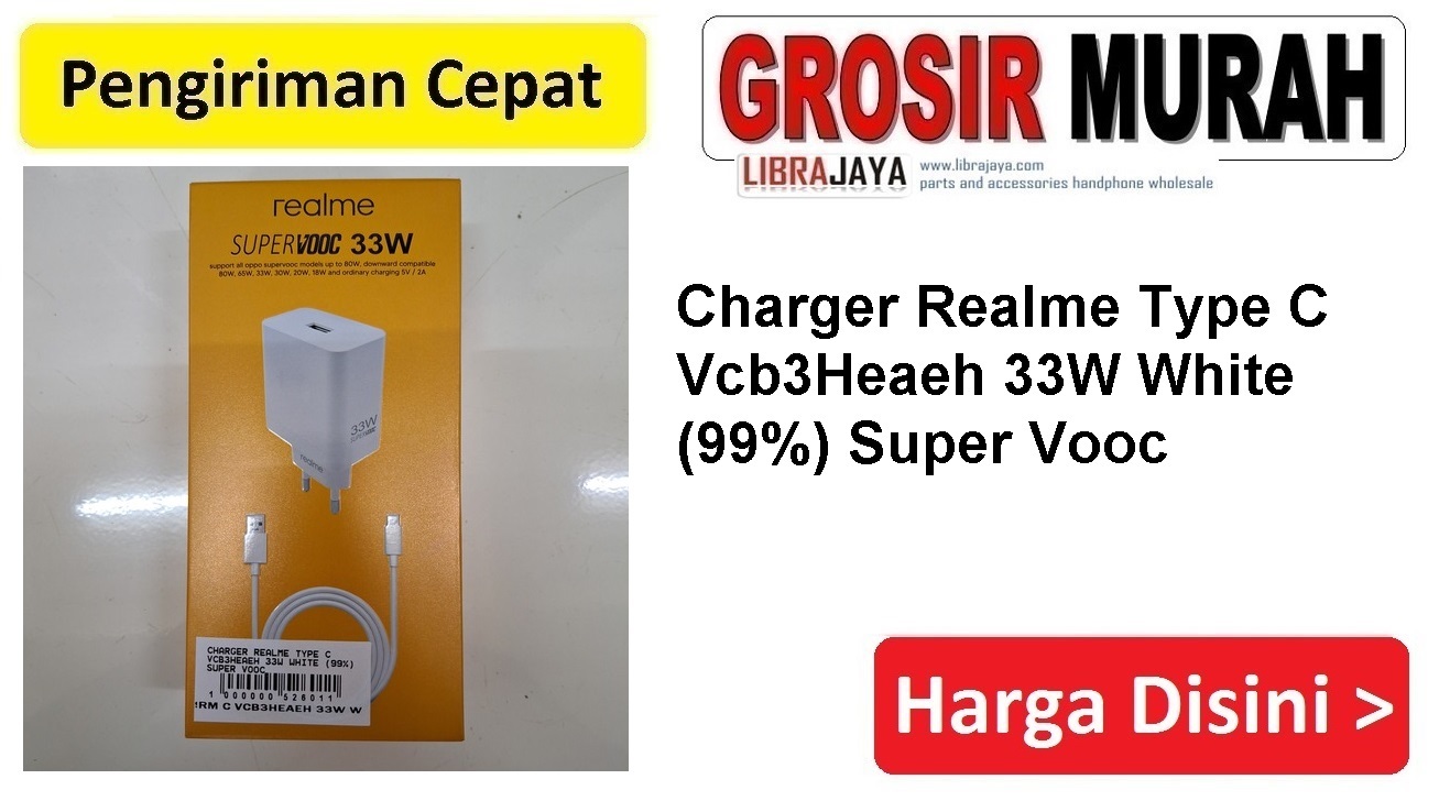 Charger Realme Type C Vcb3Heaeh 33W White (99) Super Vooc