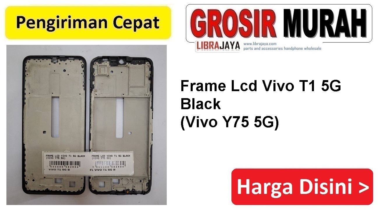 Frame Lcd Vivo T1 5G Black (Vivo Y75 5G)