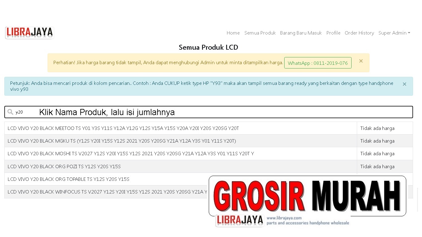 Harga Grosir Lcd Touchscreen Fullset Termurah | order.librajaya.com