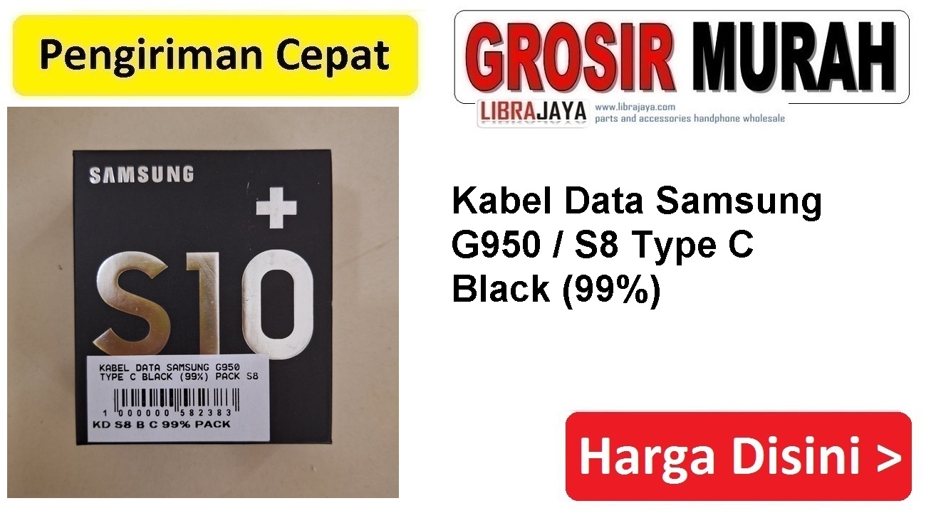 Kabel Data Samsung G950 Type C Black (99) Data Cable usb charging kabel cas hp charger