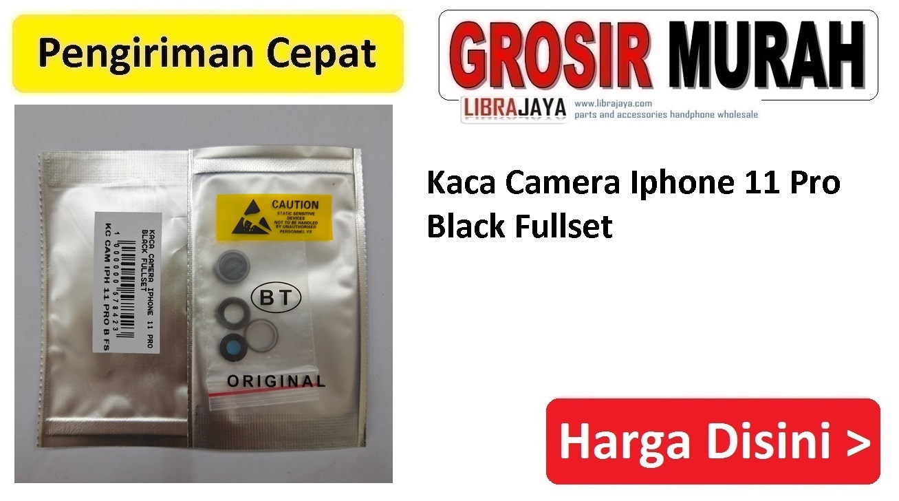 Kaca Camera Iphone 11 Pro Black Fullset