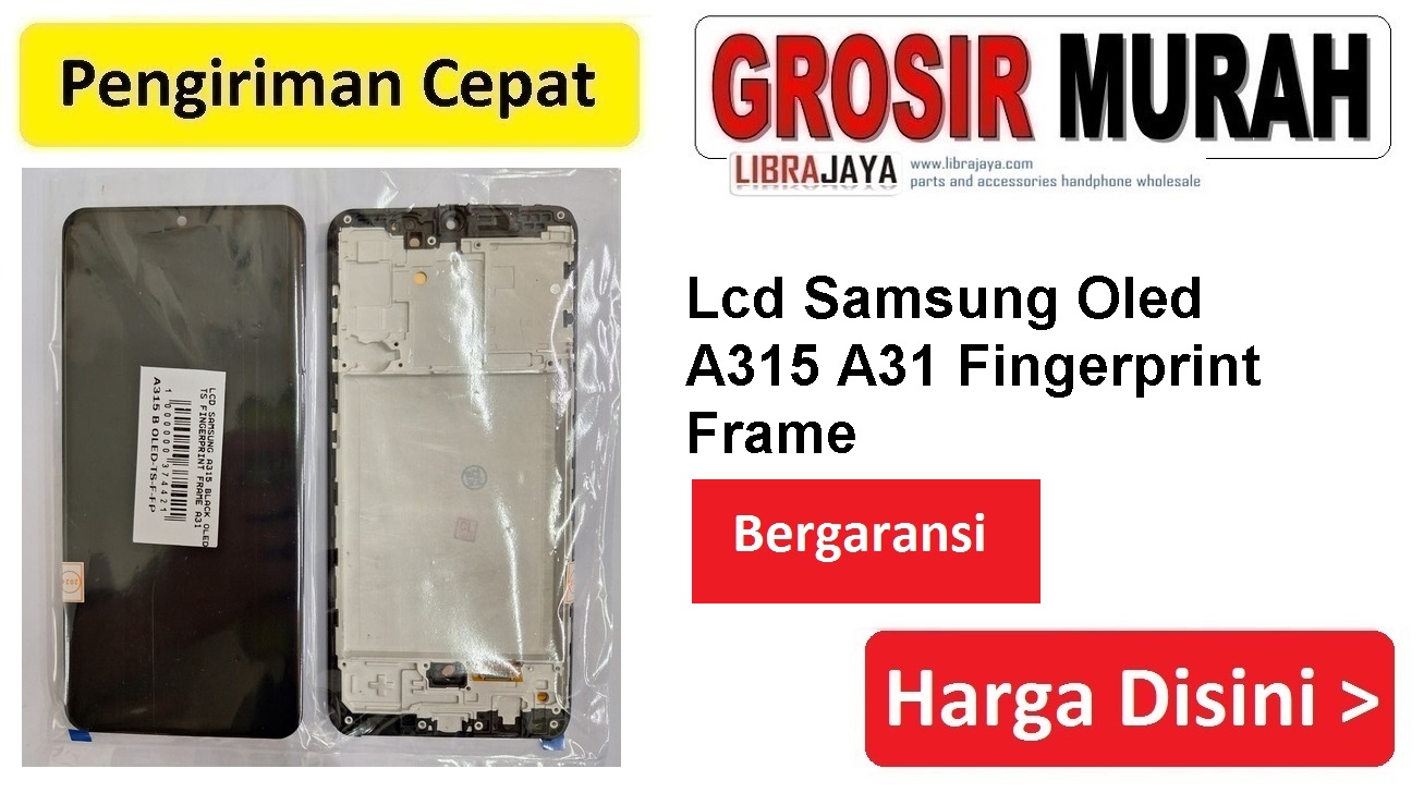 Lcd Samsung Oled A315 A31 Fingerprint Frame