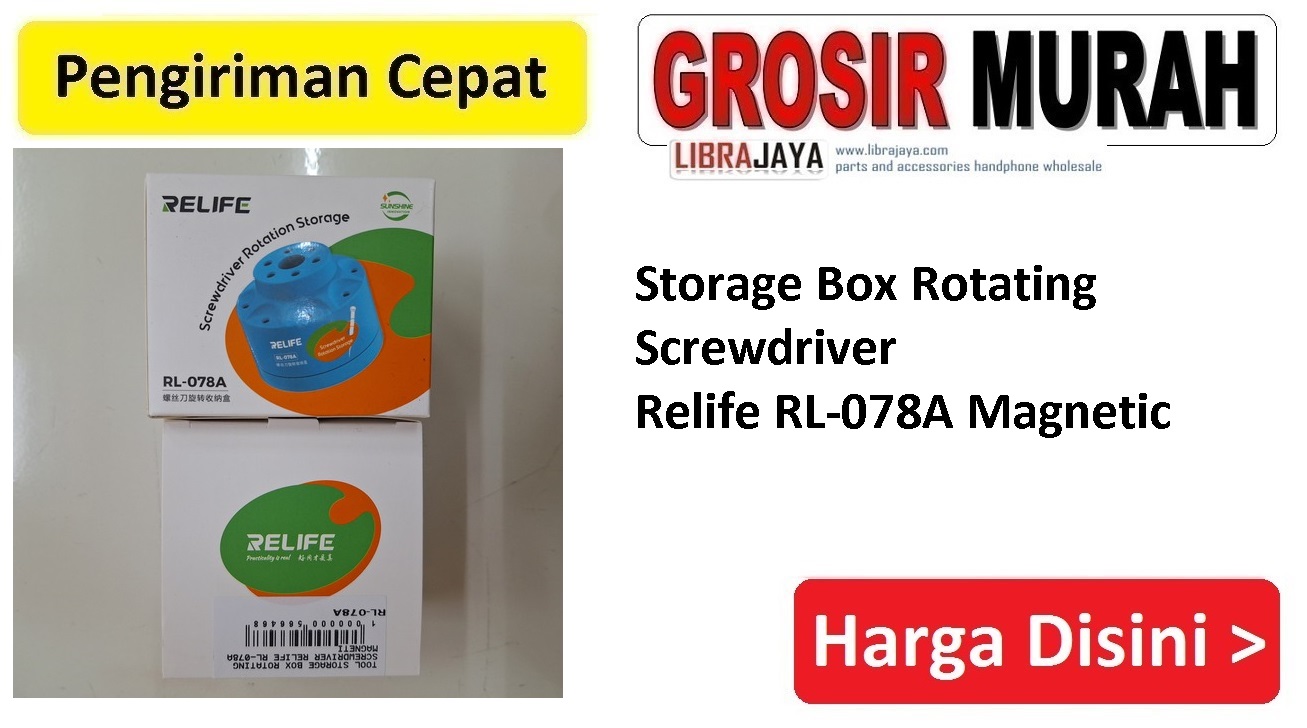 Storage Box Rotating Screwdriver Relife RL-078A Magnetic