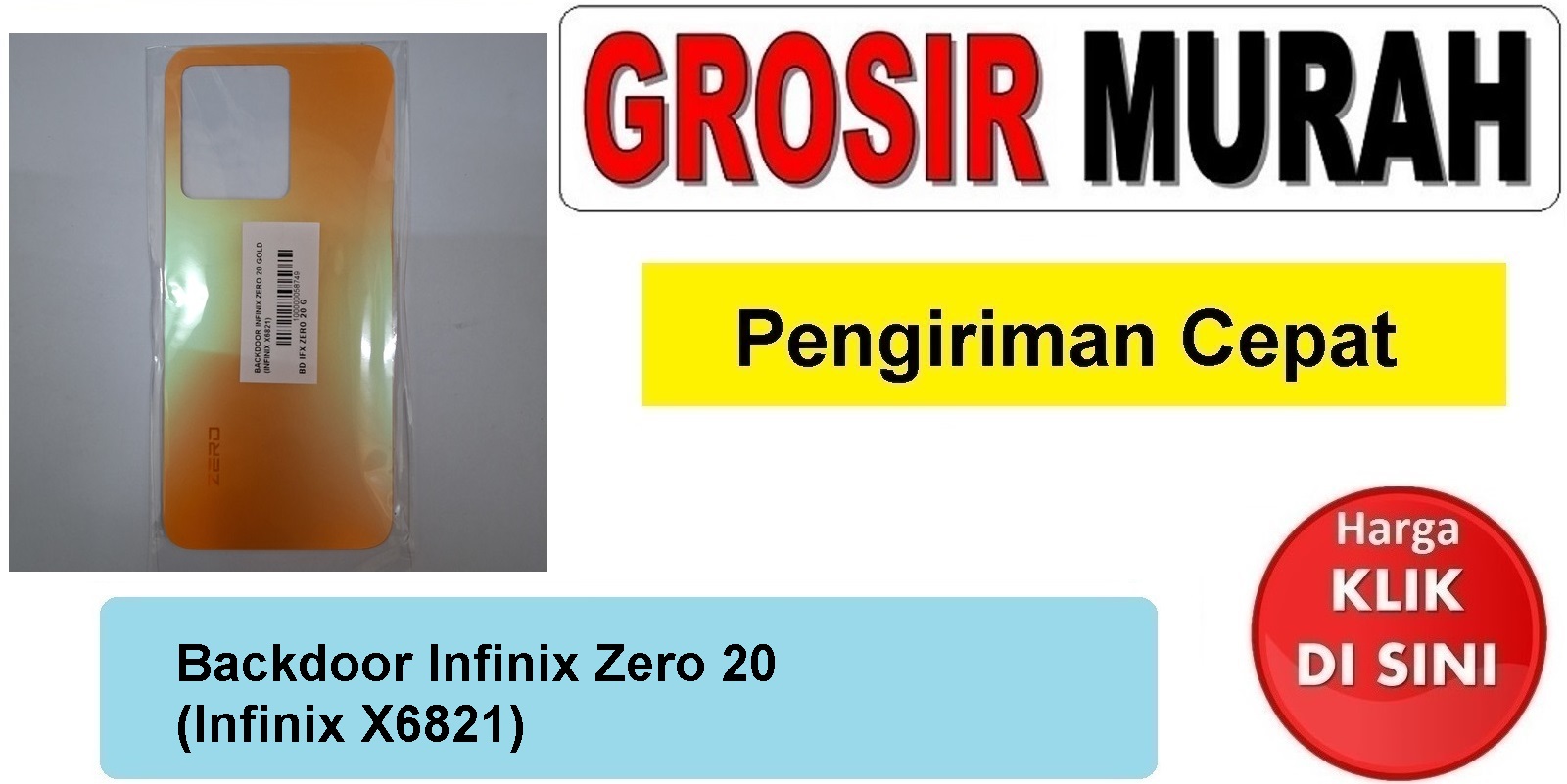 Backdoor Infinix Zero 20 (Infinix X6821) Backcover Tutup Belakang Spare Part Hp Grosir