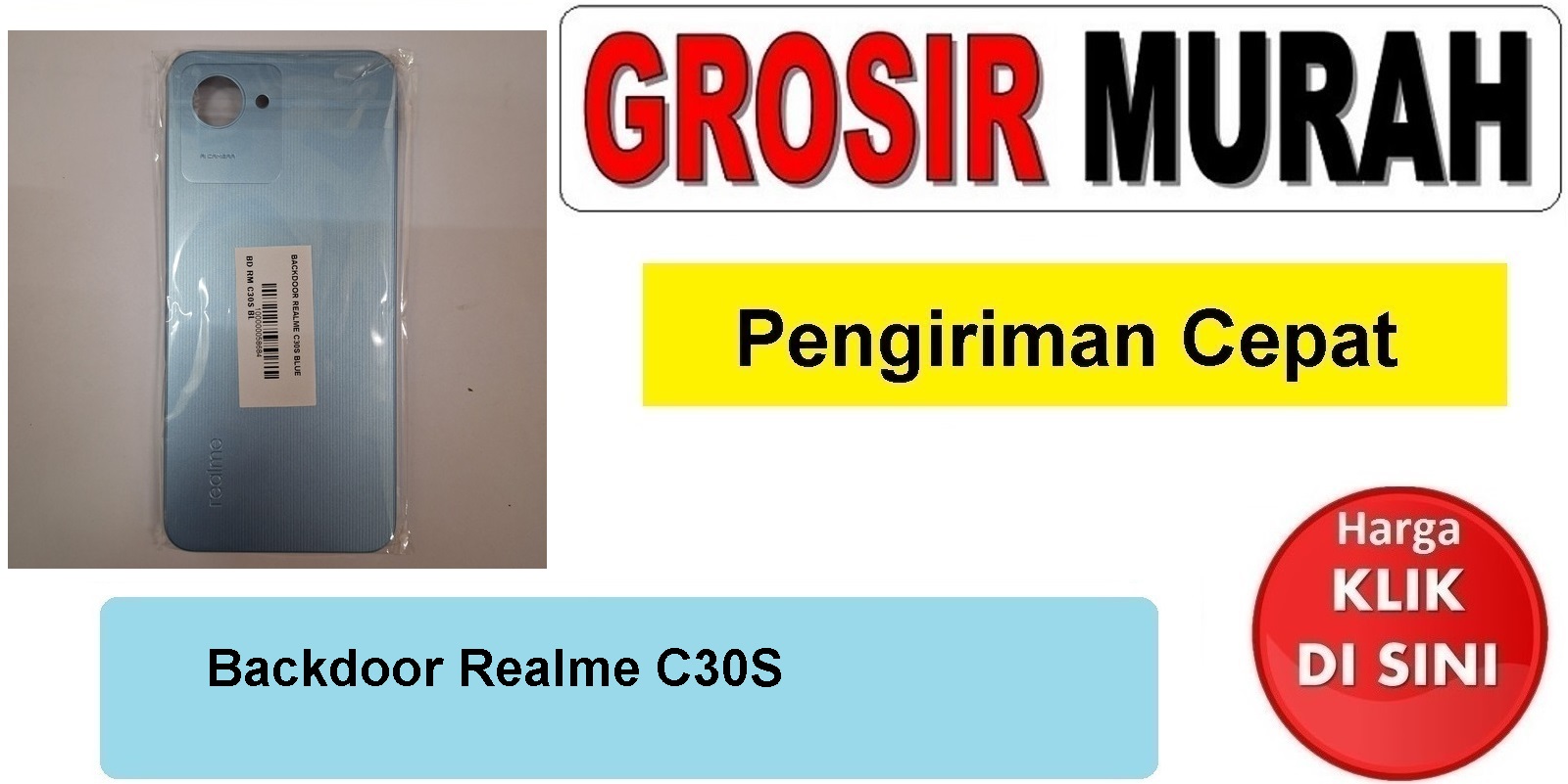 Backdoor Realme C30S Backcover Tutup Belakang Spare Part Hp Grosir