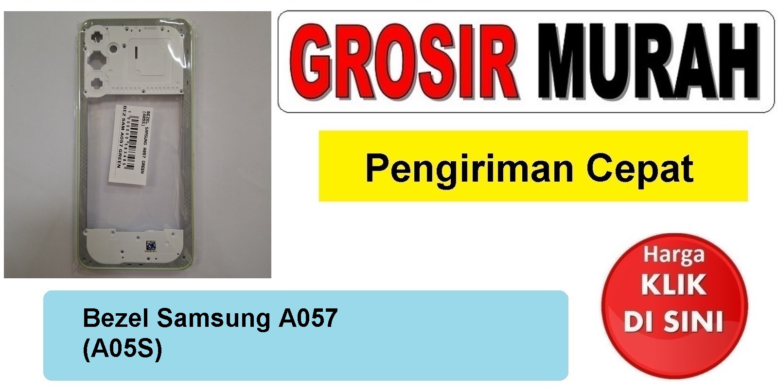 Bezel Samsung A057 (A05S) Frame Bezzel Bazel Bazzel Tulang Tengah Spare Part Hp Grosir