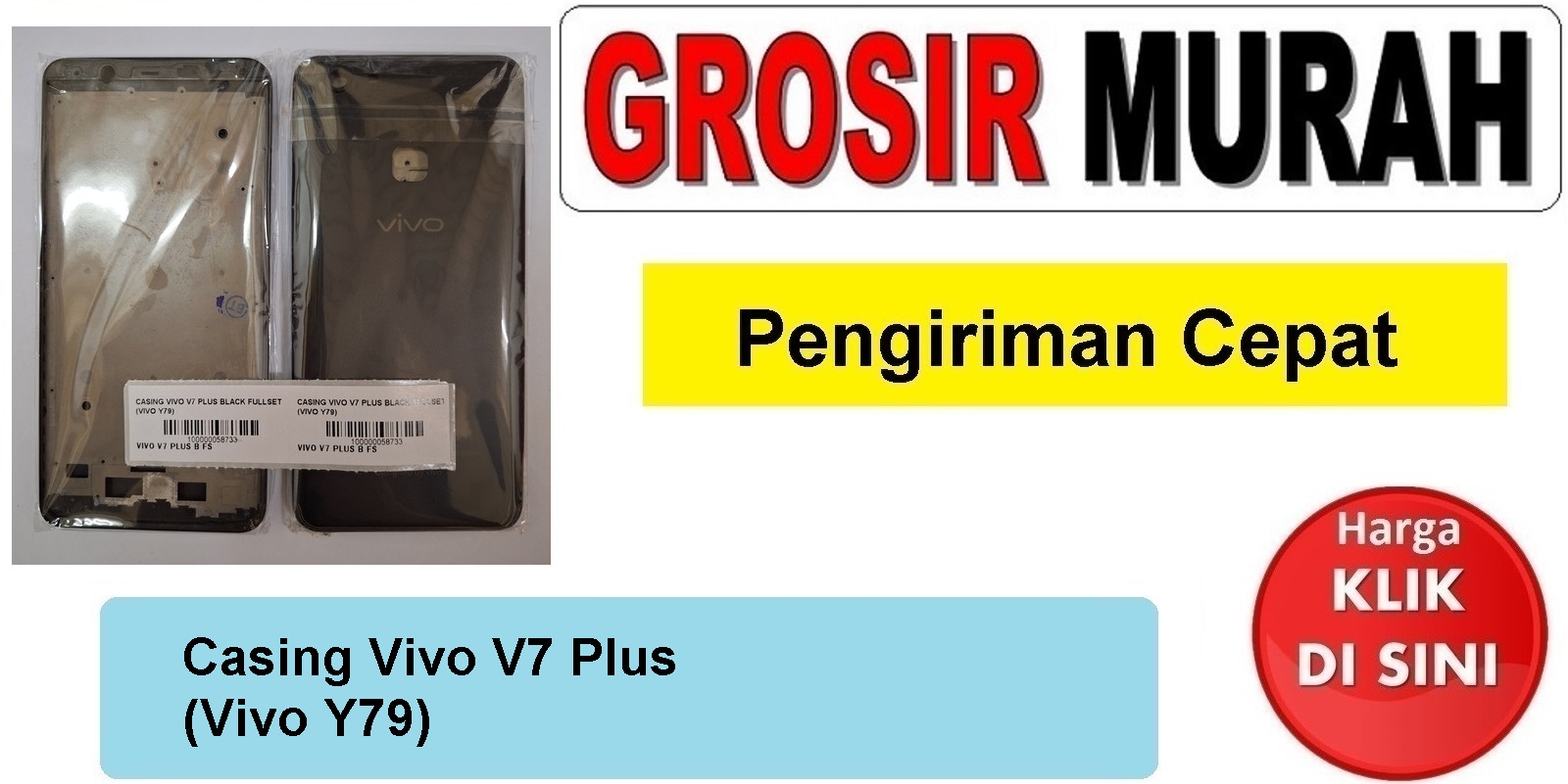 Casing Vivo V7 Plus (Vivo Y79) housing kesing fullset Spare Part Hp Grosir