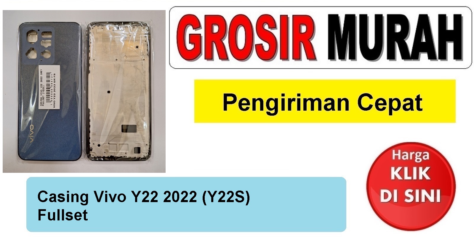 Casing Vivo Y22 2022 Fullset (Y22S) housing kesing fulset Spare Part Hp Grosir