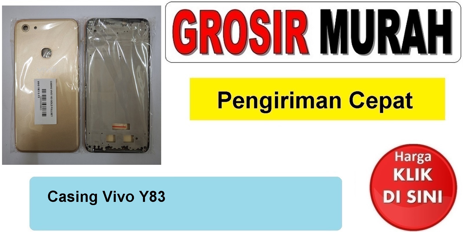 Casing Vivo Y83 Gold housing kesing fullset Spare Part Hp Grosir