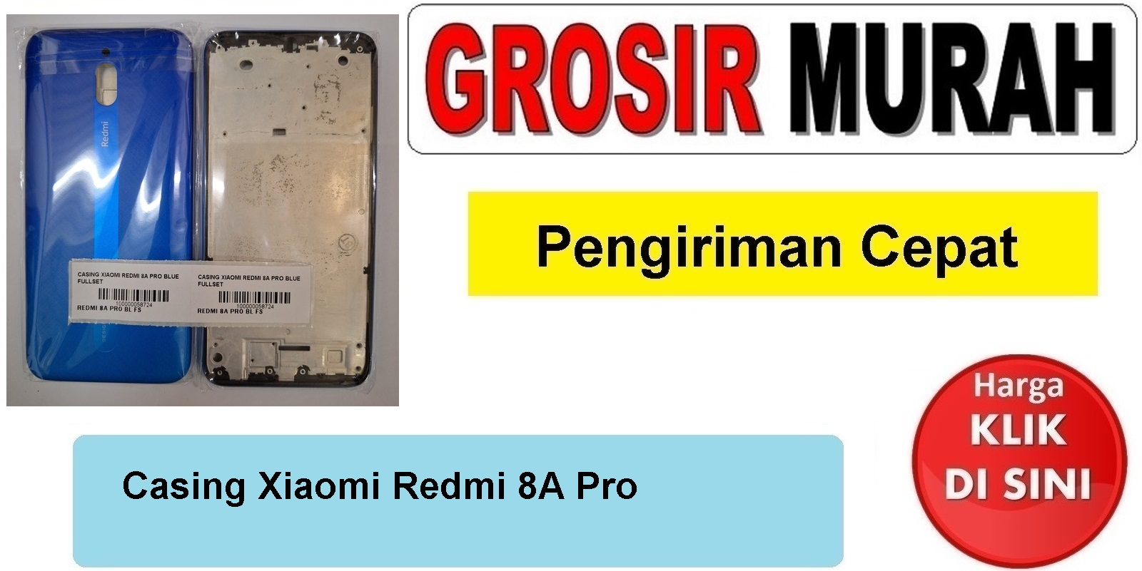 Casing Xiaomi Redmi 8A Pro housing kesing fullset Spare Part Hp Grosir