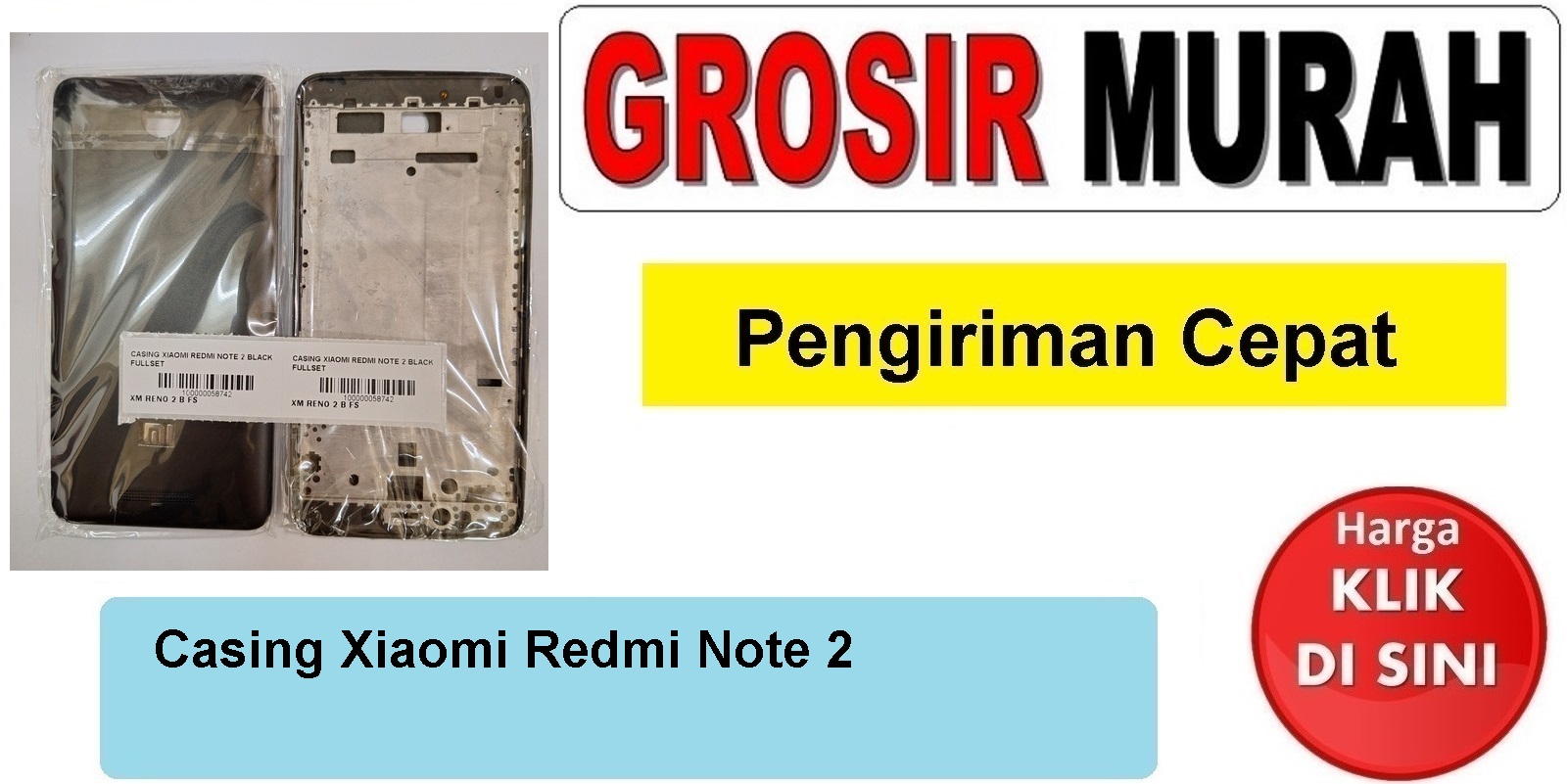 Casing Xiaomi Redmi Note 2 housing kesing fullset Spare Part Hp Grosir