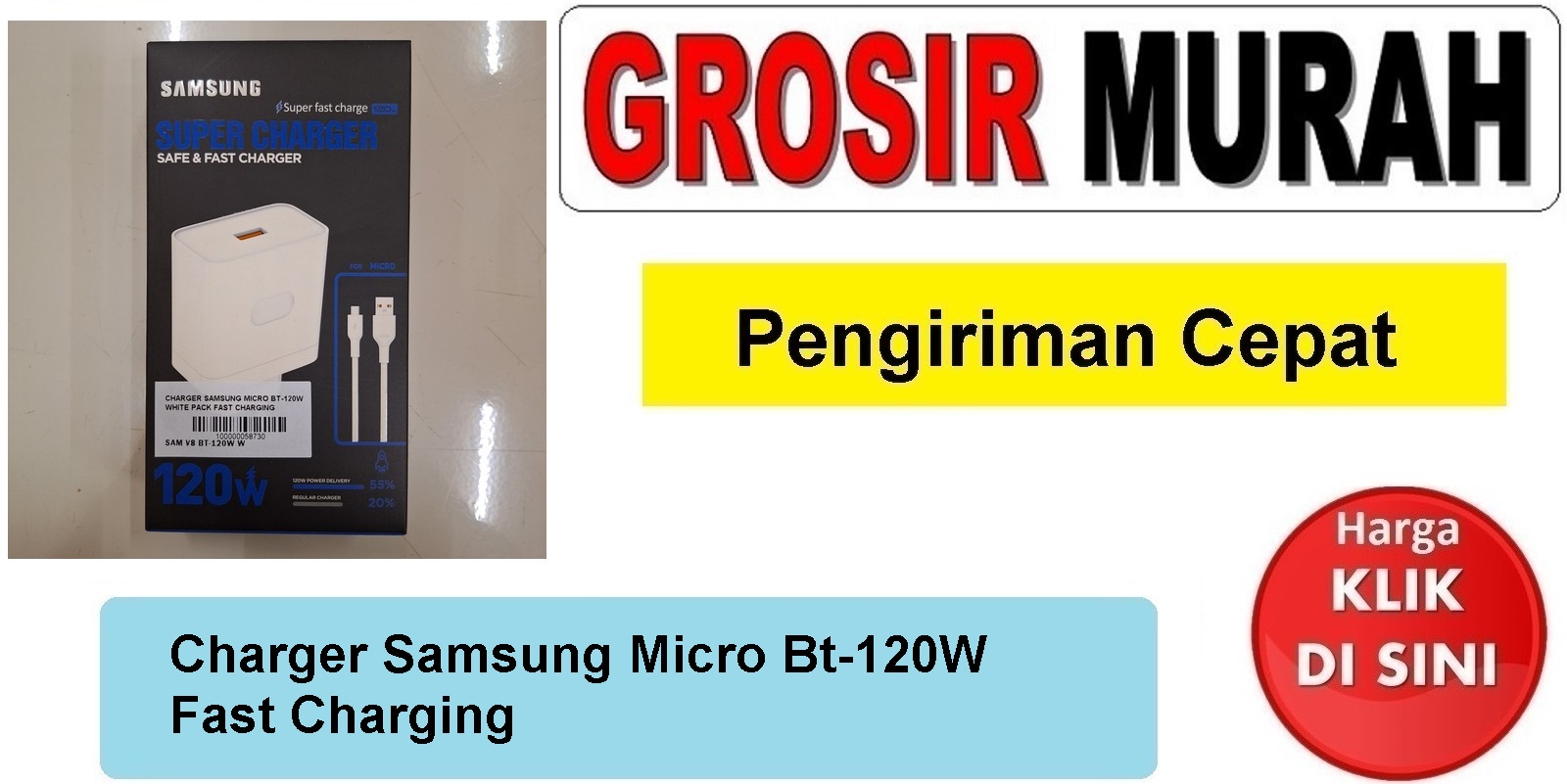 Charger Samsung Micro Bt-120W Fast Charging