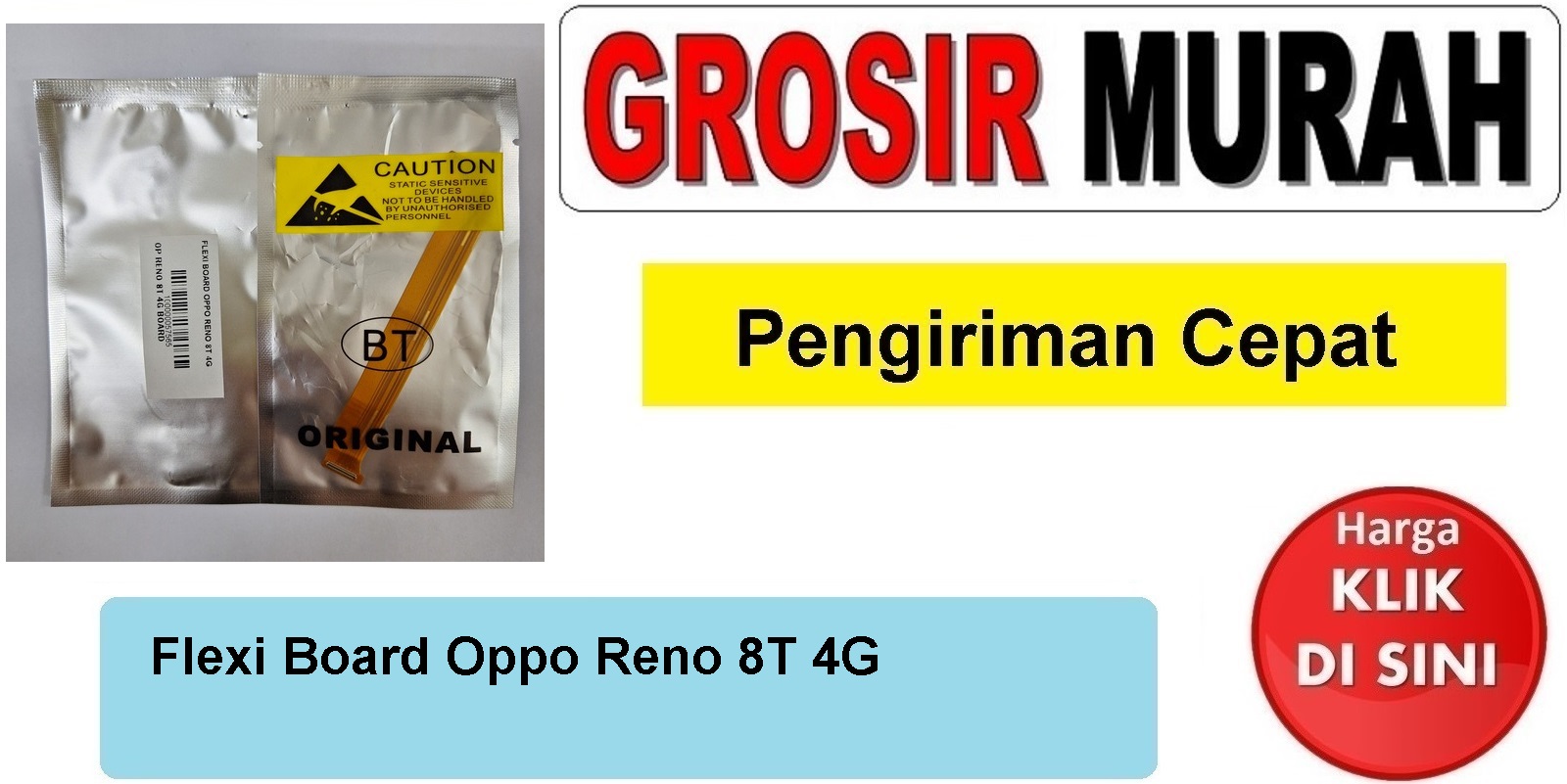 Flexi Board Oppo Reno 8T 4G Fleksibel Flexible Fleksi Flexibel Flex Mainboard Kabel Tengah Ui Penghubung Mesin Spare Part hp Grosir