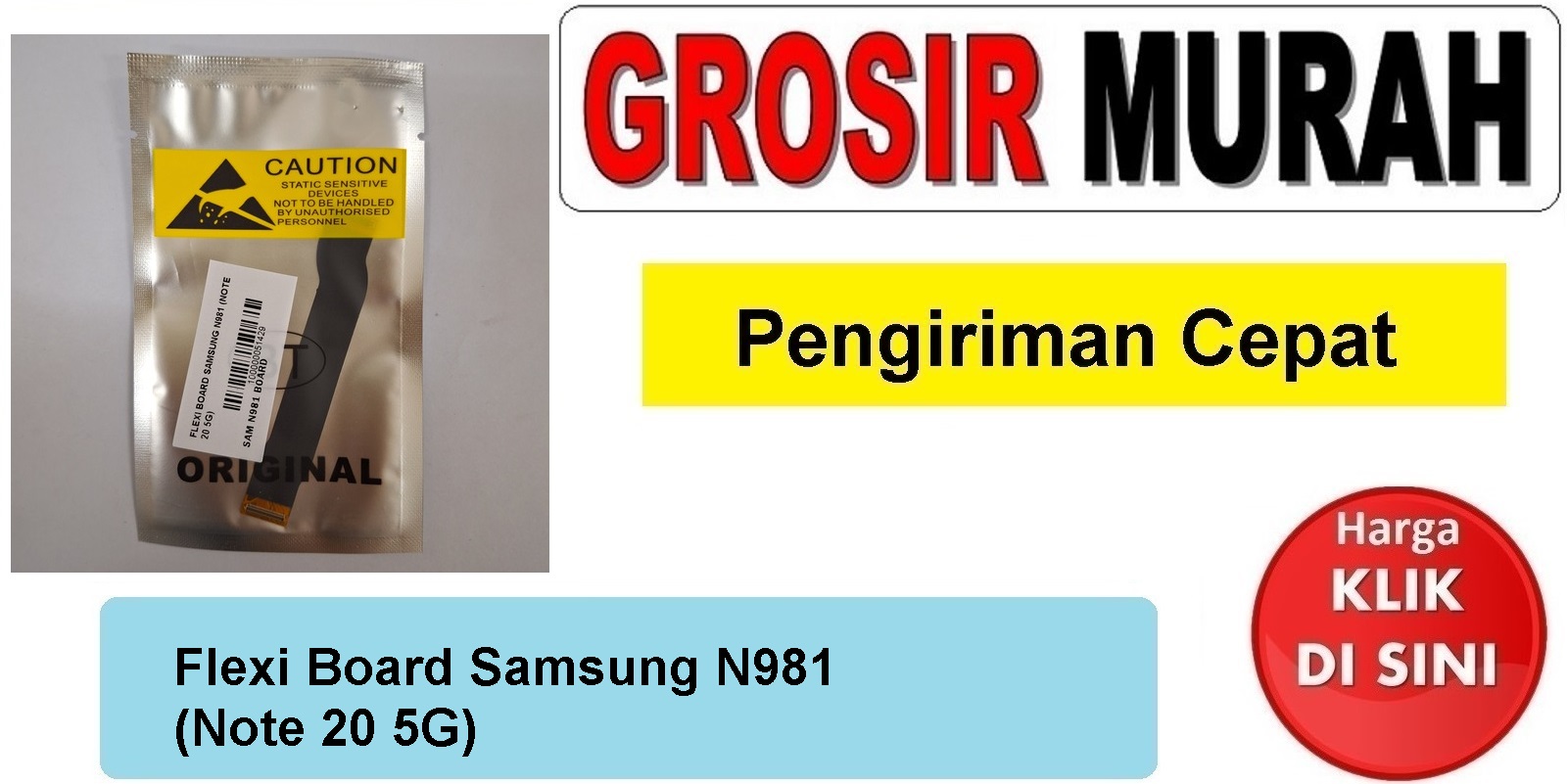 Flexi Board Samsung N981 (Note 20 5G) Fleksibel Flexible Fleksi Flexibel Flex Mainboard Kabel Tengah Ui Penghubung Mesin Spare Part hp Grosir