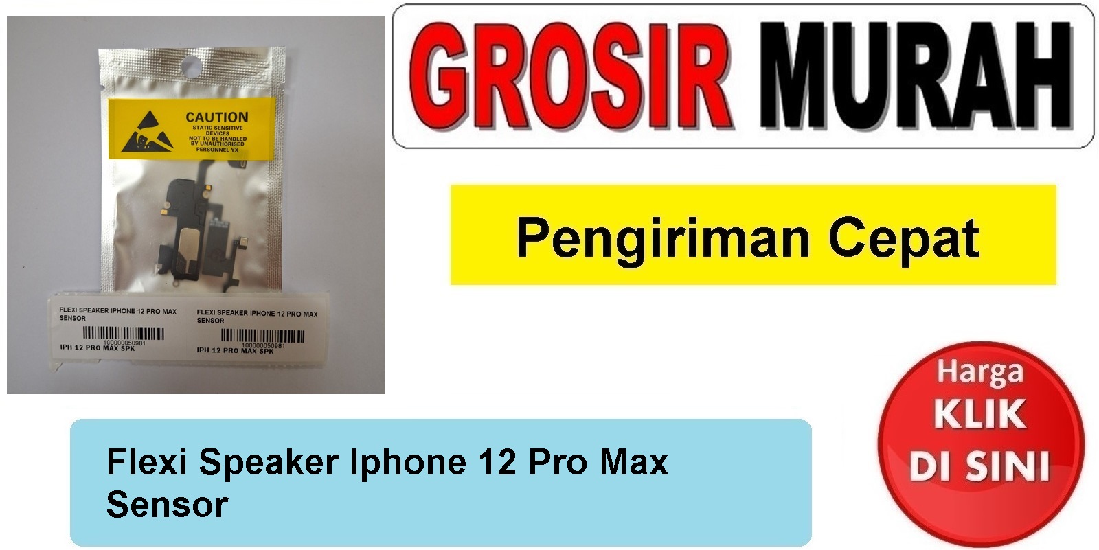 Flexi Speaker Iphone 12 Pro Max Sensor Fleksibel Flexible Fleksi Flexibel Flex Earpiece Telp Spare Part hp Grosir