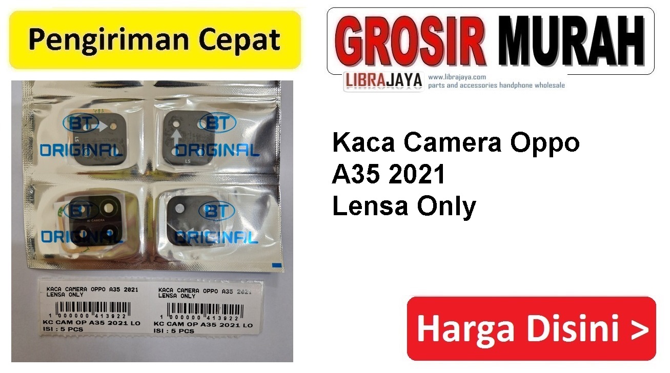 Kaca Camera Oppo A35 2021 Lensa Only Kaca Kamera belakang lensa kamera glass Spare Part Hp Grosir