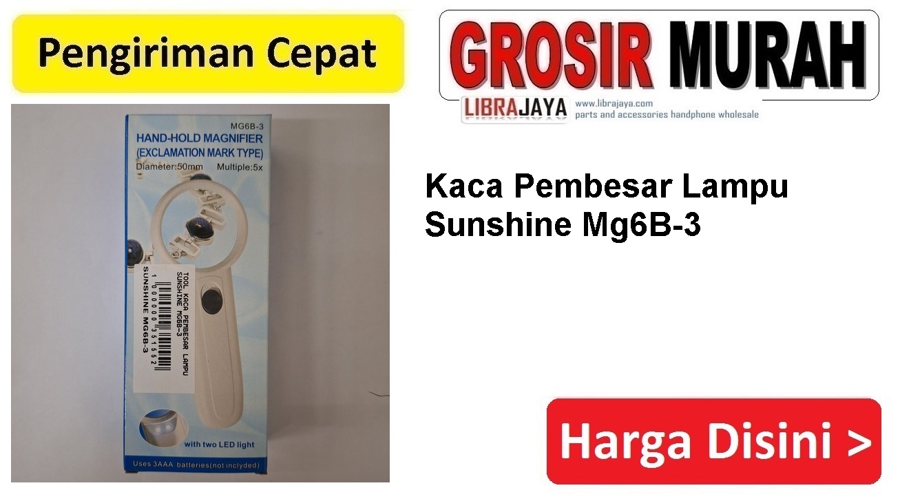 Kaca Pembesar Lampu Sunshine Mg6B-3 Perlengkapan Service Toolkit Alat Serpis teknisi Spare Part Hp Grosir