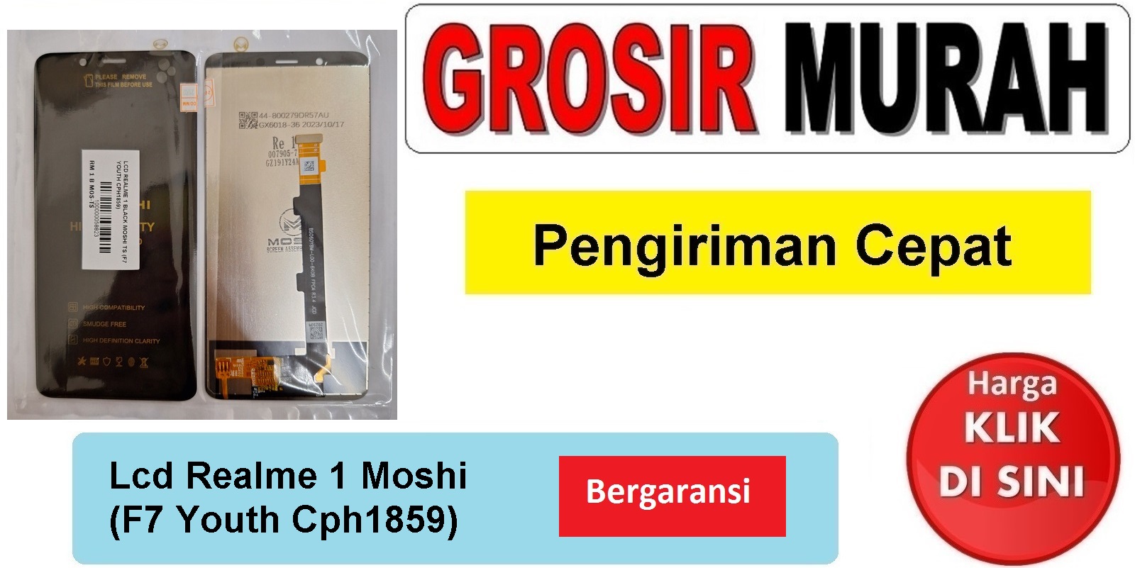 Lcd Realme 1 Moshi (F7 Youth Cph1859) Fullset Touchscreen Bergaransi Spare Part Hp Grosir