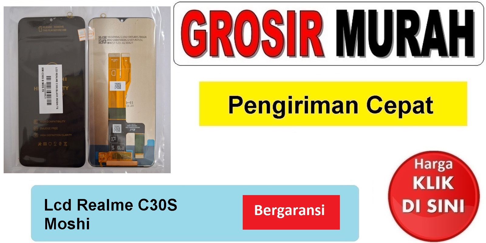 Lcd Realme C30S Moshi Fullset Touchscreen Bergaransi Spare Part Hp Grosir