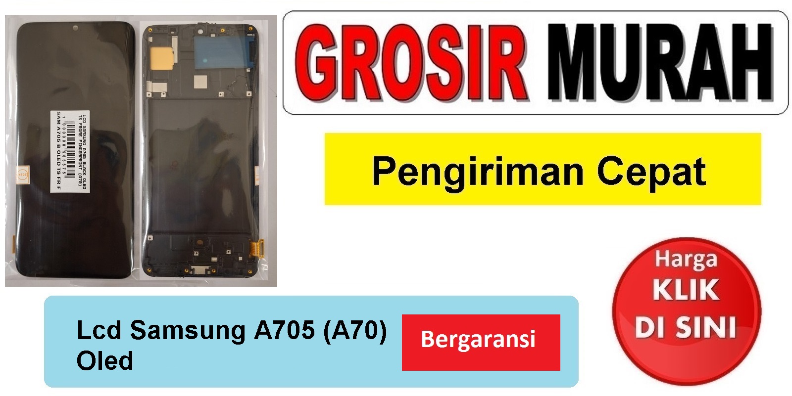 Lcd Samsung A705 Oled A70 Fullset Touchscreen Ts Touch screen Display Spare Part hp Grosir