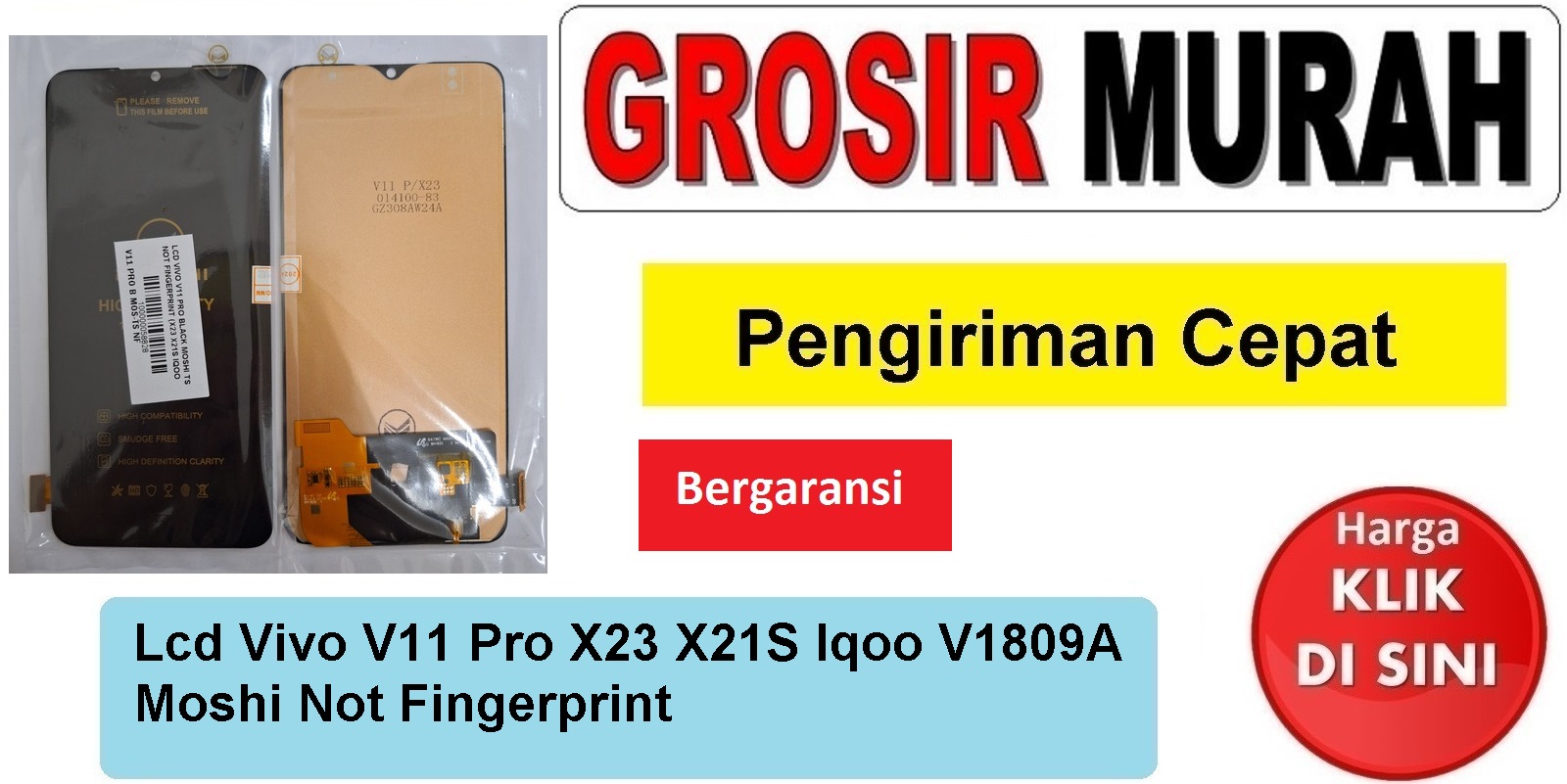 Lcd Vivo V11 Pro X23 X21S Iqoo V1809A Moshi Not Fingerprint Fullset Touchscreen Bergaransi Spare Part Hp Grosir