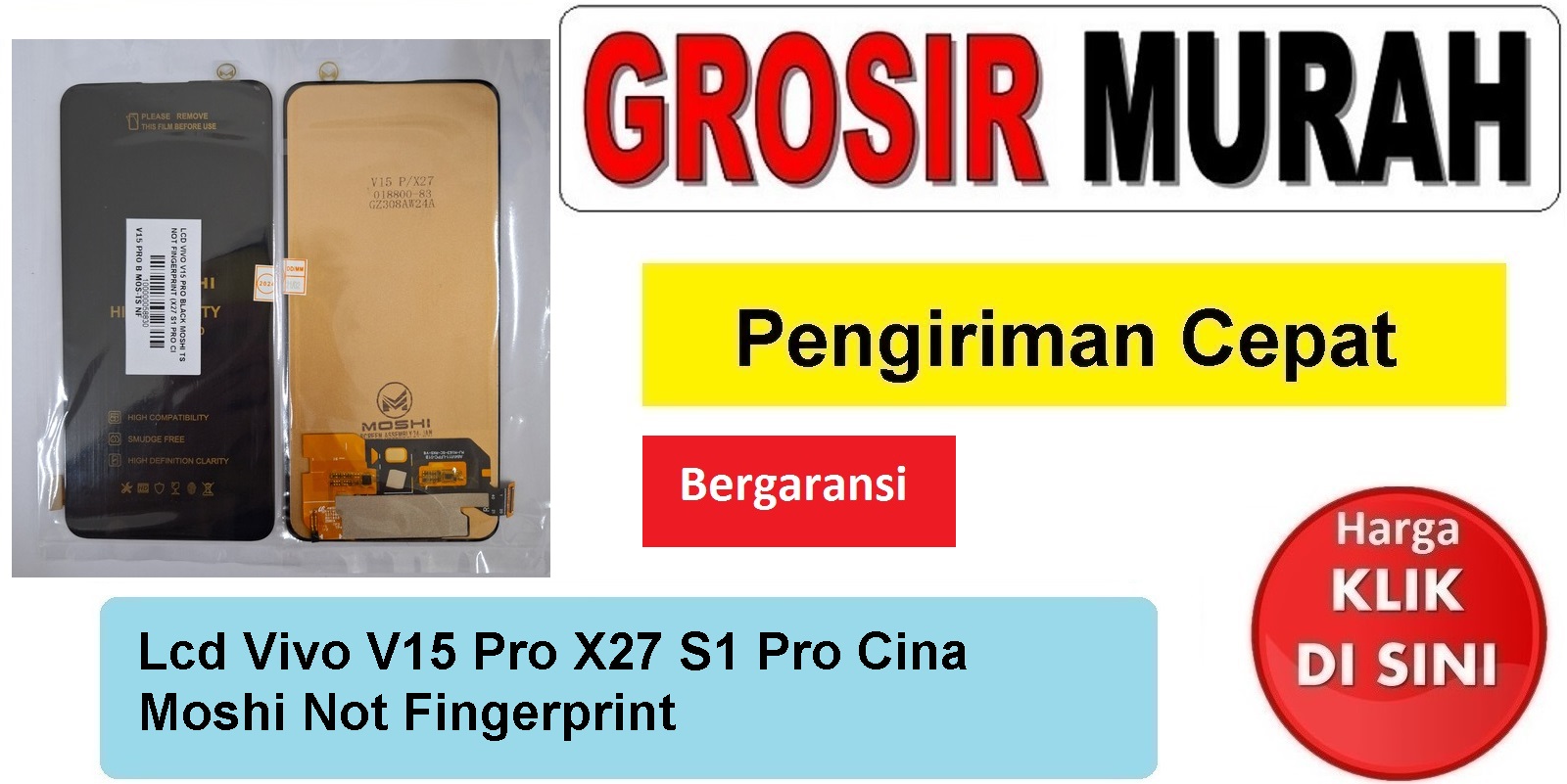 Lcd Vivo V15 Pro X27 S1 Pro Cina Moshi Not Fingerprint Fullset Touchscreen Bergaransi Spare Part Hp Grosir